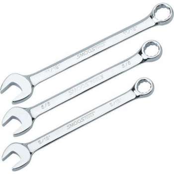 Smoos® Ring-steeksleutelset met Engelse maatvoering 13/16, 7/8, 15/16