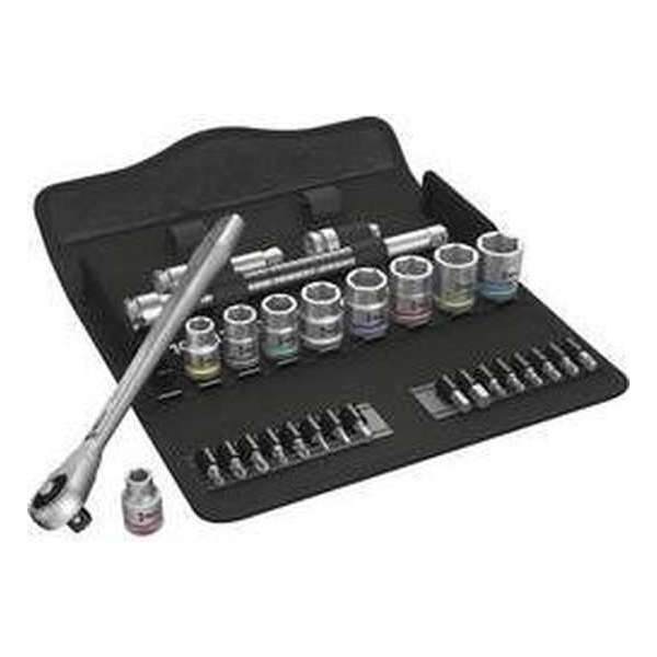Wera Zyklop Metal 8100 Sb 7 05004047001 Dopsleutelset Metrisch 3/8 (10 Mm) 29-Delig Wera Zyklop Metal 8100 Sb 7 05004047001 Dopsleutelset Metrisch 3/8 (10 Mm) 29-Delig