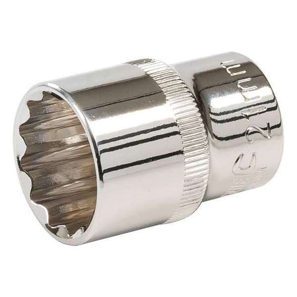 Silverline Metrische Veeltand, 12 Tands Dop - 1/2 Inch, Maat 21 mm. Silverline Metrische Veeltand, 12 Tands Dop - 1/2 Inch, Maat 21 mm.
