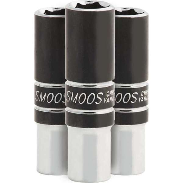 Smoos® Losse dop 13 mm extra lang met 3/8 opname - 3 stuks Smoos® Losse dop 13 mm extra lang met 3/8 opname - 3 stuks