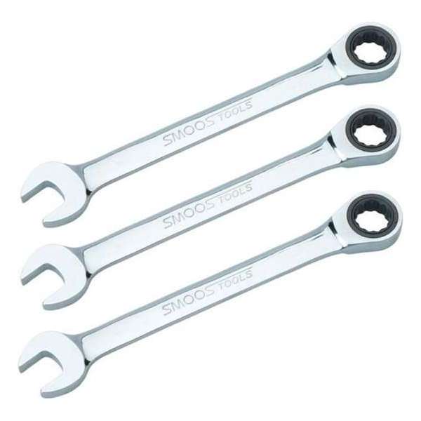 Smoos® Ringratelsleutel - 11 mm - 3 stuks Smoos® Ringratelsleutel - 11 mm - 3 stuks