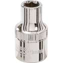 Silverline 1/2" metrische dop