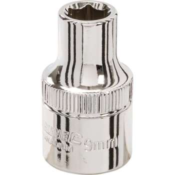 Silverline 1/2" metrische dop