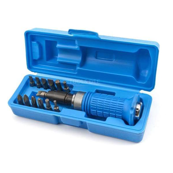 HBM 14 Delige Slagschroevendraaier Set met Soft Grip Anti Slip Handvat HBM 14 Delige Slagschroevendraaier Set met Soft Grip Anti Slip Handvat