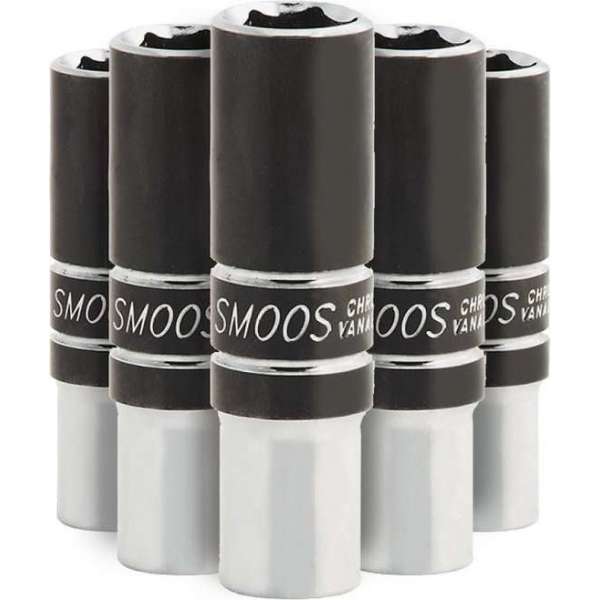 Smoos® Losse dop 6 mm extra lang met 3/8 opname - 5 stuks Smoos® Losse dop 6 mm extra lang met 3/8 opname - 5 stuks