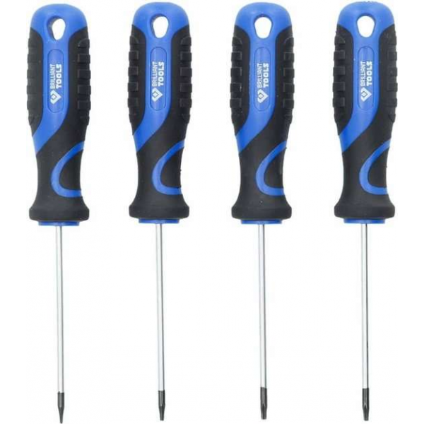 BRILLIANT TOOLS 4-delige Schroevendraaierset Torx BRILLIANT TOOLS 4-delige Schroevendraaierset Torx