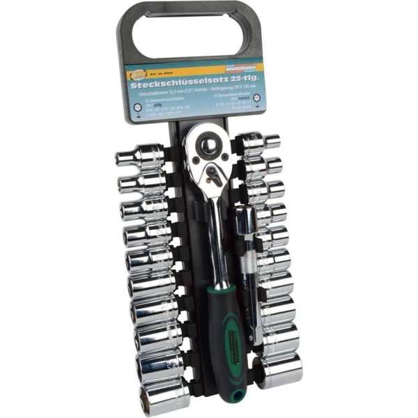 Brüder Mannesmann M29106 Dopsleutelset 1/2 22-delig Brüder Mannesmann M29106 Dopsleutelset 1/2 22-delig
