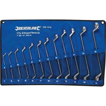 Silverline 12-delige offset ringsleutel set 6 - 32 mm