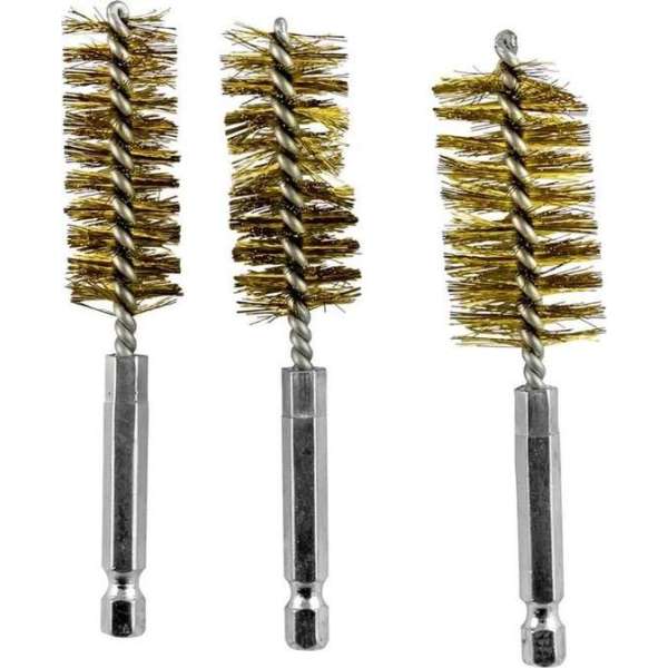 JBM Tools | Set van 3 messing reinigingsborstels (spr.53650) JBM Tools | Set van 3 messing reinigingsborstels (spr.53650)