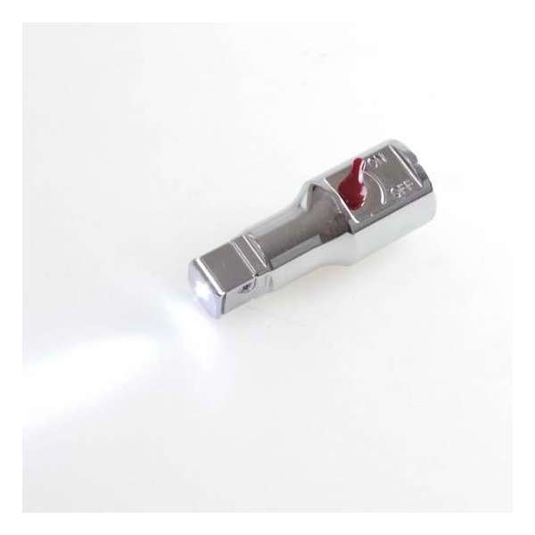 Hofftech Dop Adapter 1/2" met Led + Batterijen Hofftech Dop Adapter 1/2" met Led + Batterijen