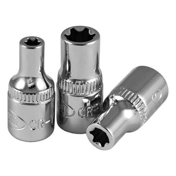 JBM Tools | 1/4" doppen torx e4 - verchroomd JBM Tools | 1/4" doppen torx e4 - verchroomd