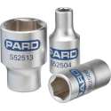 1/4'' Zeskants vlakke dop PAS52512