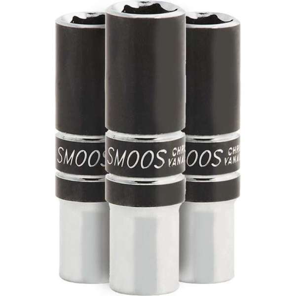 Smoos® Losse dop 23 mm extra lang met 3/8 opname - 3 stuks Smoos® Losse dop 23 mm extra lang met 3/8 opname - 3 stuks