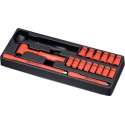 3/8'' Dopsleutelset , geïsoleerd, 17-delig 1000V PA3171T