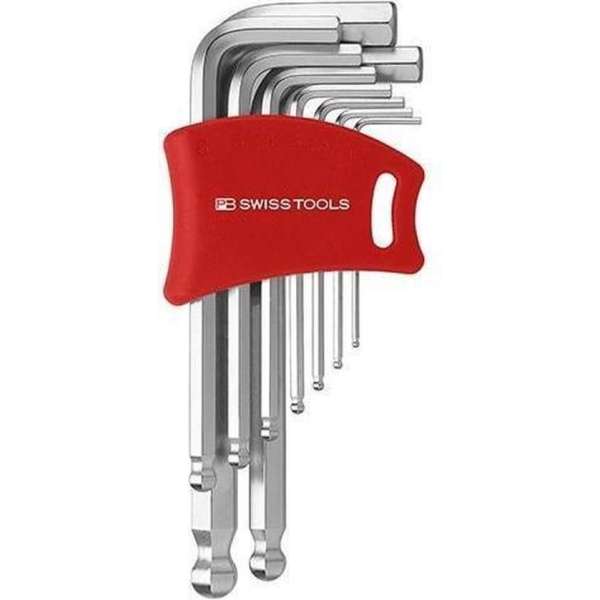 PB Swiss Tools stiftsleutelset 9 delig binnenzeskant kogelkop - PB212.DH-10 PB Swiss Tools stiftsleutelset 9 delig binnenzeskant kogelkop - PB212.DH-10
