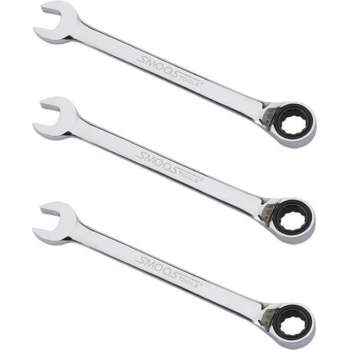 Smoos® Omschakelbare ringratelsleutel - 17 mm - 3 stuks