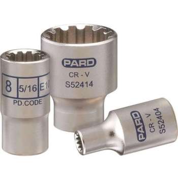 Huvema 1/4'' Twaalfkants vlakke dop PAS5245004