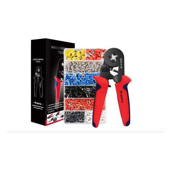 Krimptang Adereindhulzen Toolkit Kabelschoenen 0,25 -10,00 Mm² Krimptang Adereindhulzen Toolkit Kabelschoenen 0,25 -10,00 Mm²