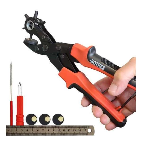 Gaatjestang voor Riem – Ponstang – Gatentang – Leer – Riemen – Revolvertang - Leergereedschap Gaatjestang voor Riem – Ponstang – Gatentang – Leer – Riemen – Revolvertang - Leergereedschap