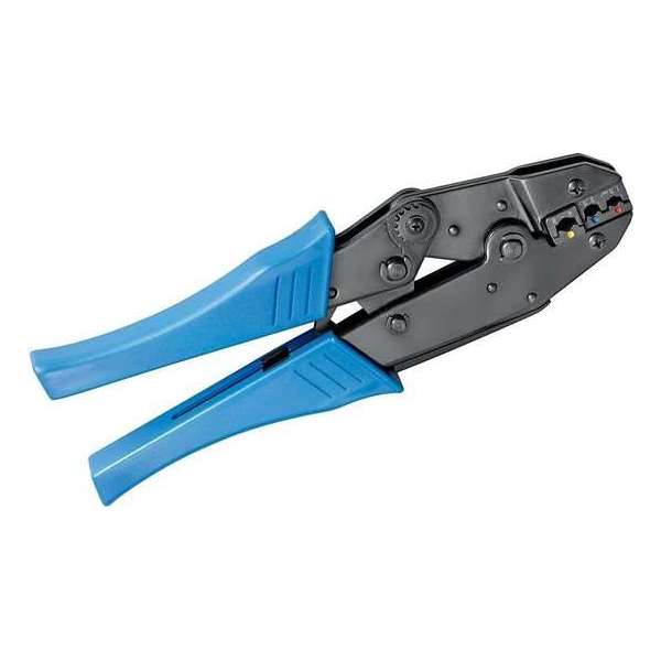 Fixpoint krimptang met ratel voor geïsoleerde kabelschoenen Fixpoint krimptang met ratel voor geïsoleerde kabelschoenen