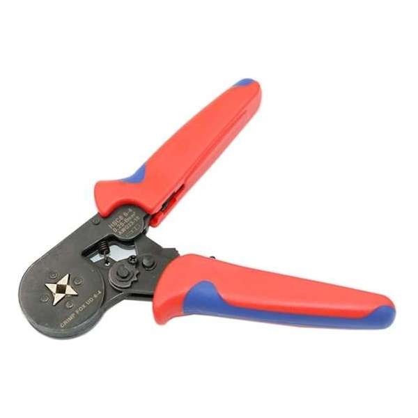 Adereindhulstang 0.25mm tot 6mm - Krimptang - Automatische afstelling - Rood Adereindhulstang 0.25mm tot 6mm - Krimptang - Automatische afstelling - Rood