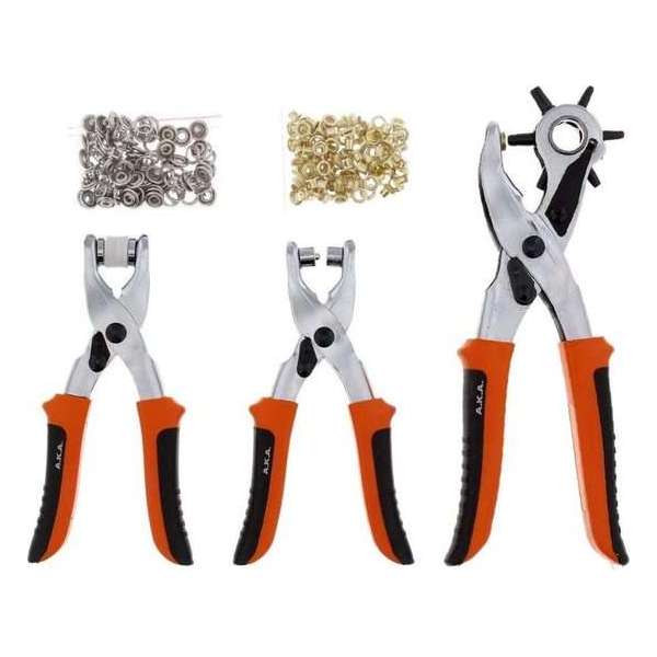 Gaatjestang voor riem – Ponstang – Handpons – Revolvertang Gaatjestang voor riem – Ponstang – Handpons – Revolvertang