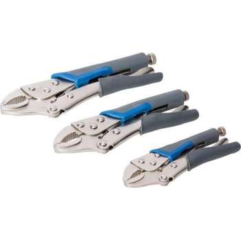 Silverline 675268 3-delige Griptangenset - Softgrip - Zelfvergrendelend