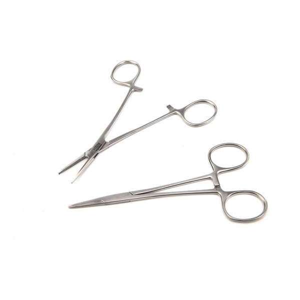 5 Stuks RVS (Kocher / Klemschaar) Tangen 125mm (Rechte Bekken) 5 Stuks RVS (Kocher / Klemschaar) Tangen 125mm (Rechte Bekken)