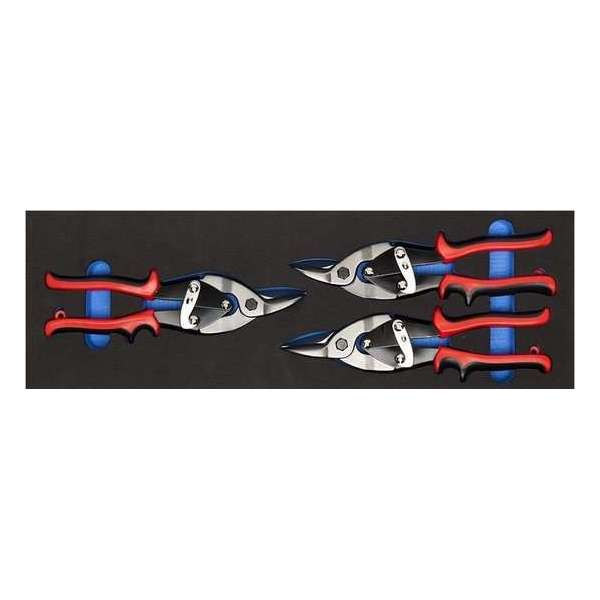 Datona® 3-delige blikscharen gereedschapsset - In Softmodule - Snel Knippen - Links-, Rechts-, Rechtknippend Datona® 3-delige blikscharen gereedschapsset - In Softmodule - Snel Knippen - Links-, Rechts-, Rechtknippend