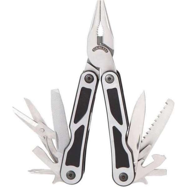 Workpro 15 in 1 Tang - Multi tang - Klus tang - Multitool - Survival tool - universeel gereedschap - Beschermcase Workpro 15 in 1 Tang - Multi tang - Klus tang - Multitool - Survival tool - universeel gereedschap - Beschermcase