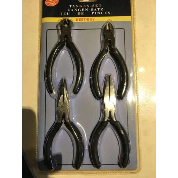 4 delige mini tangenset 4 delige mini tangenset