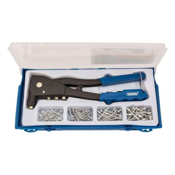 vidaXL Klinknagel pistool set blauw 27843 VDXL_415040 vidaXL Klinknagel pistool set blauw 27843 VDXL_415040