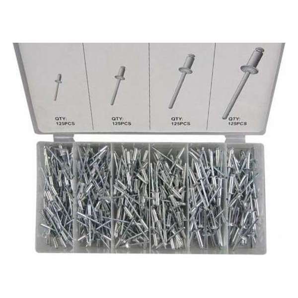 Weber Tools | Blindklinknagel assortiment 500-delig | Popnagels | Weber Tools | Blindklinknagel assortiment 500-delig | Popnagels |