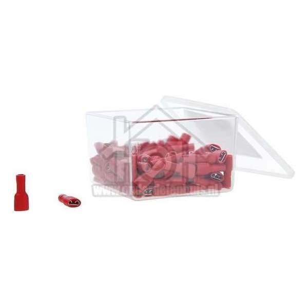 Klemko Kabelschoen rood -schuif- 6,3-0,8 volledig geisoleerd 101270 Klemko Kabelschoen rood -schuif- 6,3-0,8 volledig geisoleerd 101270