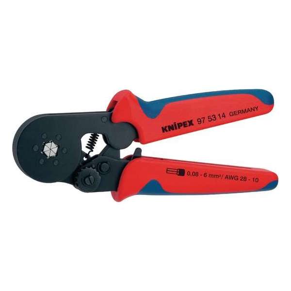 Knipex 975314 Zelfinstellende krimptang voor adereindhulzen met zij-invoering - 180mm Knipex 975314 Zelfinstellende krimptang voor adereindhulzen met zij-invoering - 180mm