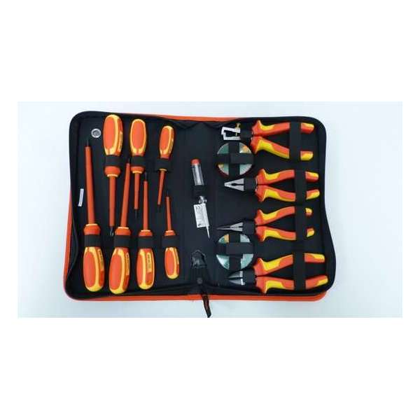 Electrician Tool Set 1000V 13Pcs. Screwdrivers And Pliers Din En 60900 Electrician Tool Set 1000V 13Pcs. Screwdrivers And Pliers Din En 60900