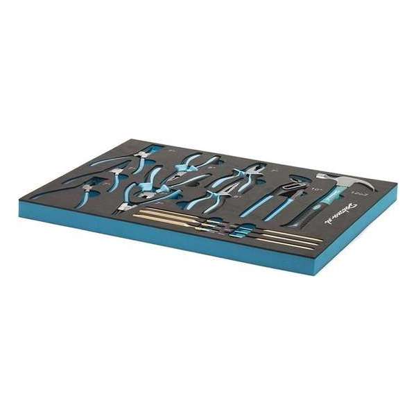 Datona® - Tangenset - 16-delig - Met Doorslagen En Hamer - In PRO Softmodule - Anti Slip - Chroom Vanadium Datona® - Tangenset - 16-delig - Met Doorslagen En Hamer - In PRO Softmodule - Anti Slip - Chroom Vanadium