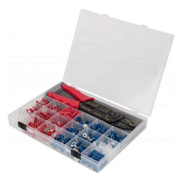 Quparts 541-delig assortiment kabelschoentjes met multitang Quparts 541-delig assortiment kabelschoentjes met multitang
