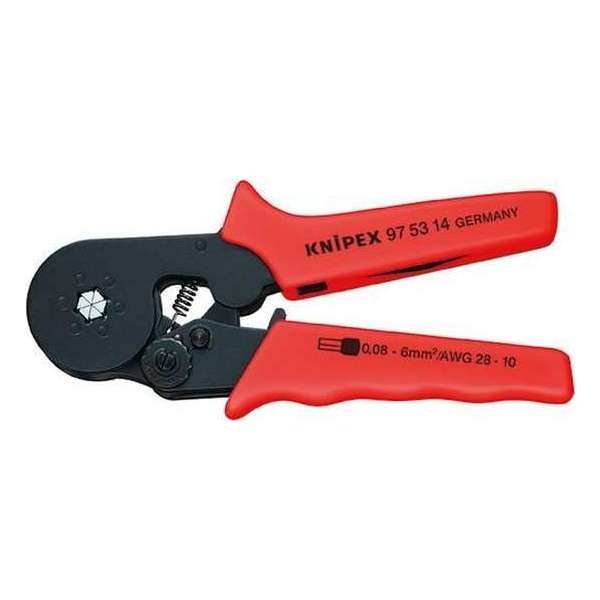 Knipex 97 53 14 Krimptang Adereindhulzen 0.08 tot 10 mm² Knipex 97 53 14 Krimptang Adereindhulzen 0.08 tot 10 mm²