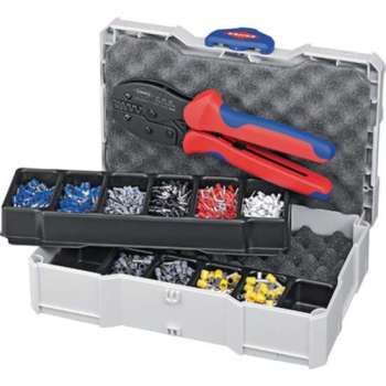 Knipex 97 90 23 Krimptang Adereindhulzen 0.25 tot 6 mm² Incl. assortiment adereindhulzen in koffer