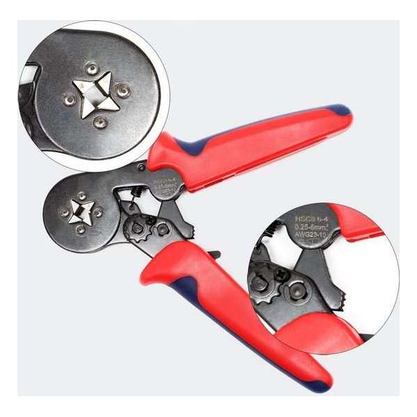 Krimptang 0.25-6mm² adereindhulzen Adereindhulzen tang rateltang - Multistrobe Krimptang 0.25-6mm² adereindhulzen Adereindhulzen tang rateltang - Multistrobe