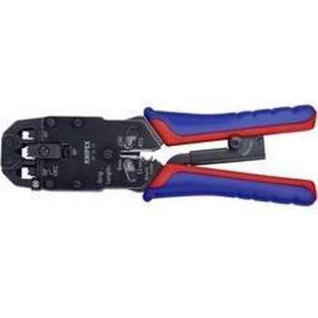 Knipex 97 51 12 97 51 12 D1 Krimptang Modulaire stekkers (western) RJ10, RJ11, RJ12, RJ45