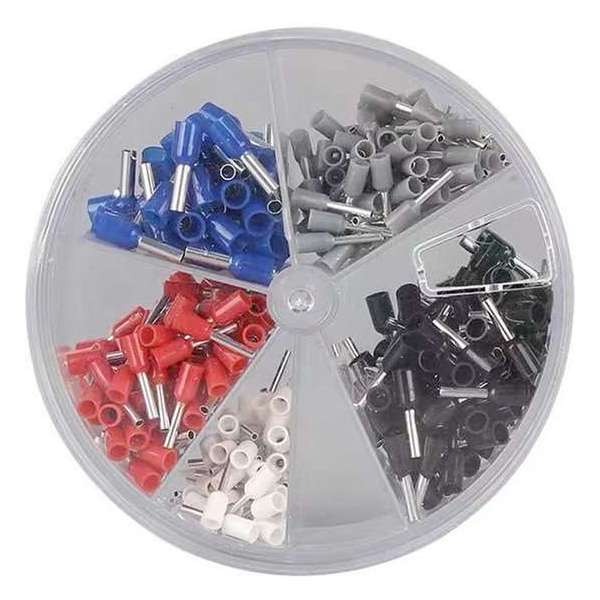 Allteq - Adereindhulzen - Opbergdoos - 0.5 tot 2.5 mm² - 400 stuks Allteq - Adereindhulzen - Opbergdoos - 0.5 tot 2.5 mm² - 400 stuks