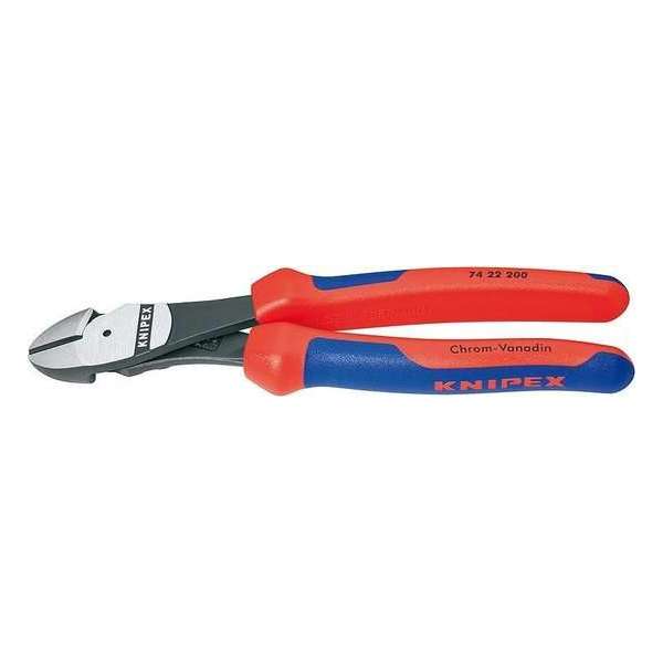 Knipex 74 22 200 Werkplaats Kracht-zijsnijtang Met facet 200 mm Knipex 74 22 200 Werkplaats Kracht-zijsnijtang Met facet 200 mm