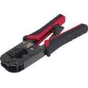 TOOLCRAFT TO-6850977 Krimp- en isoleertang Modulaire stekkers (western) Incl. striptang RJ11, RJ12, RJ45