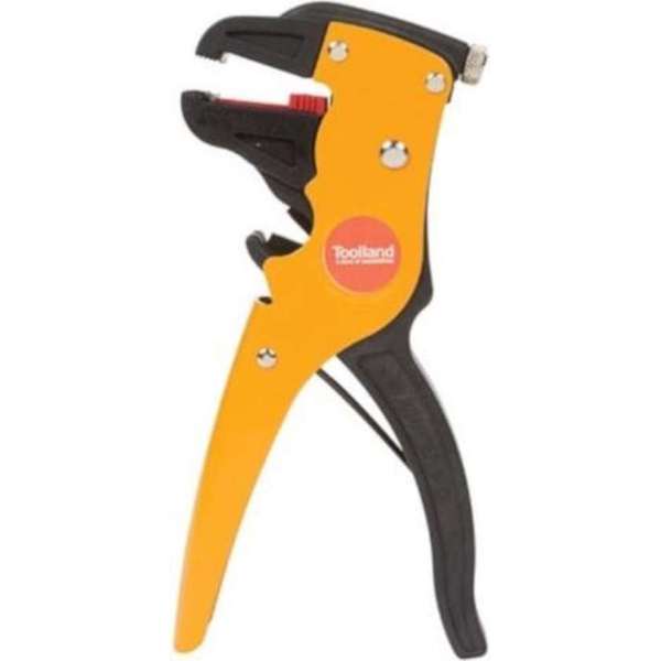 Toolland Striptang Automatisch 20 Cm Carbon-staal Geel/zwart Toolland Striptang Automatisch 20 Cm Carbon-staal Geel/zwart