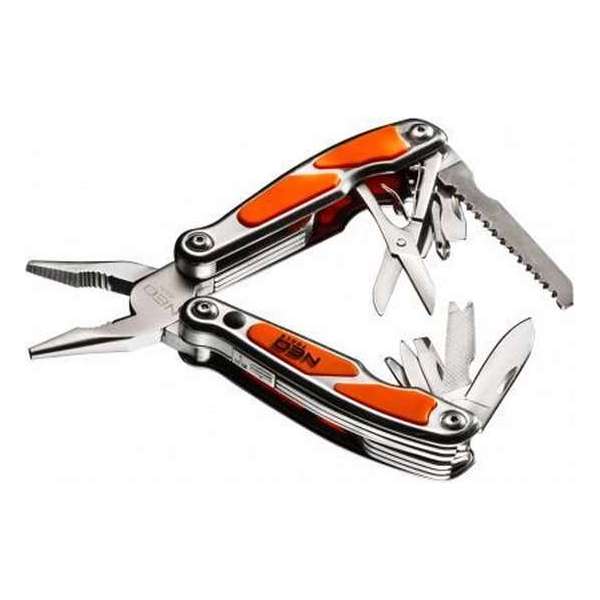 Multitool Aluminium 12-in-1 met ingebouwde LED lamp Multitool Aluminium 12-in-1 met ingebouwde LED lamp