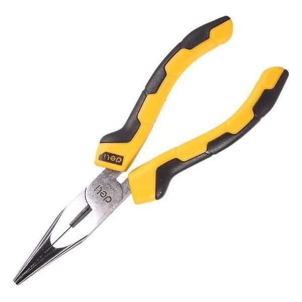 Langbektang / punttang - 6" Deli Tools EDL 2106 (geel) Langbektang / punttang - 6" Deli Tools EDL 2106 (geel)