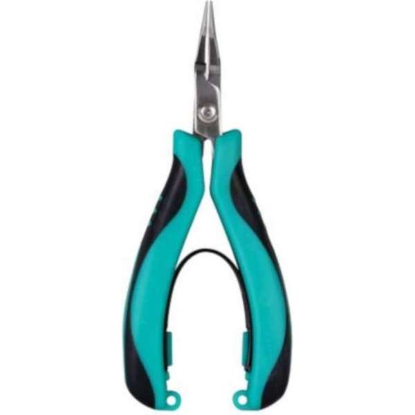 Velleman Punttang Gebogen 12 X 6,4 Cm Staal Turquoise/zwart Velleman Punttang Gebogen 12 X 6,4 Cm Staal Turquoise/zwart
