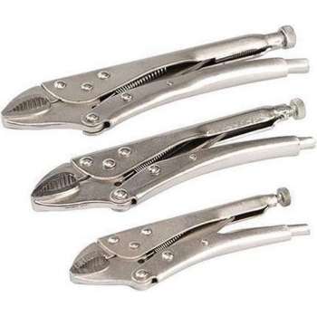 Silverline Zelf-Vergrendelende Griptangen Set - 130, 170, 210mm. - 3 Delig